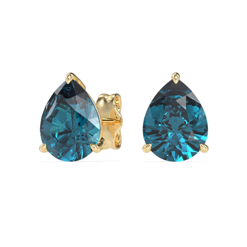 Pear Shape Stud Earrings