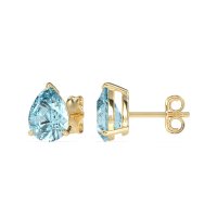 Pear Shape Stud Earrings