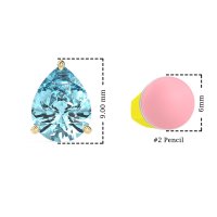Pear Shape Stud Earrings