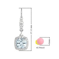 Art-Deco Halo Dangling Hook Earrings