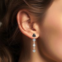 Multi-Shape Trillion Dangling Earrings