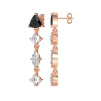 Multi-Shape Trillion Dangling Earrings