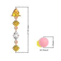 Multi-Shape Trillion Dangling Earrings