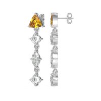 Multi-Shape Trillion Dangling Earrings