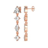 Multi-Shape Trillion Dangling Earrings