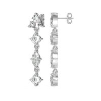 Multi-Shape Trillion Dangling Earrings