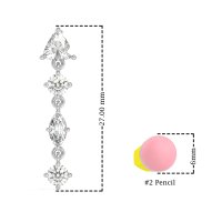 Multi-Shape Trillion Dangling Earrings