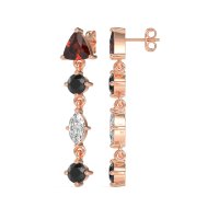 Multi-Shape Trillion Dangling Earrings