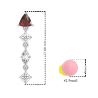 Multi-Shape Trillion Dangling Earrings
