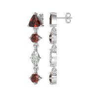 Multi-Shape Trillion Dangling Earrings