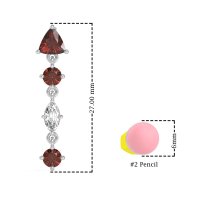 Multi-Shape Trillion Dangling Earrings