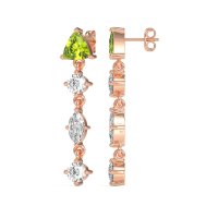 Multi-Shape Trillion Dangling Earrings