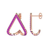 V-Shaped Huggie Earrings