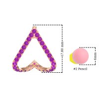 V-Shaped Huggie Earrings