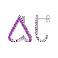 V-Shaped Huggie Earrings