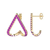 V-Shaped Huggie Earrings