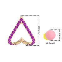 V-Shaped Huggie Earrings