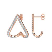 V-Shaped Huggie Earrings