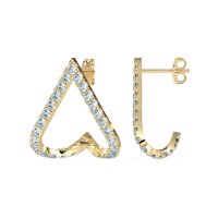 V-Shaped Huggie Earrings