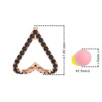 V-Shaped Huggie Earrings