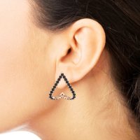 V-Shaped Huggie Earrings