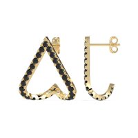 V-Shaped Huggie Earrings