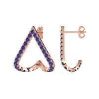V-Shaped Huggie Earrings