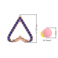 V-Shaped Huggie Earrings