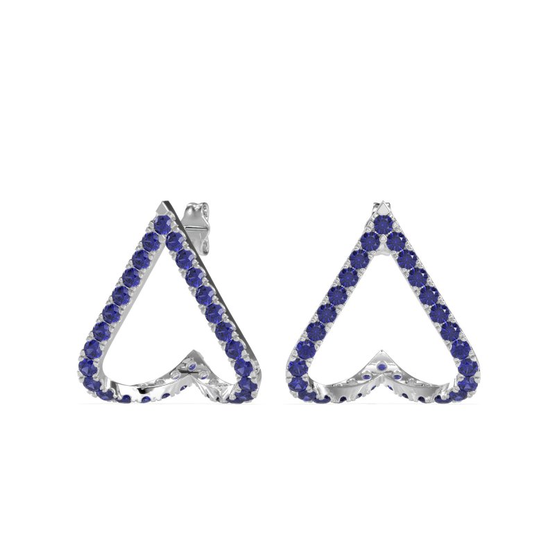 V-Shaped Huggie Earrings