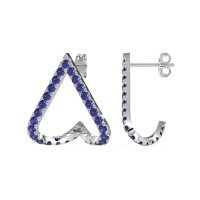 V-Shaped Huggie Earrings