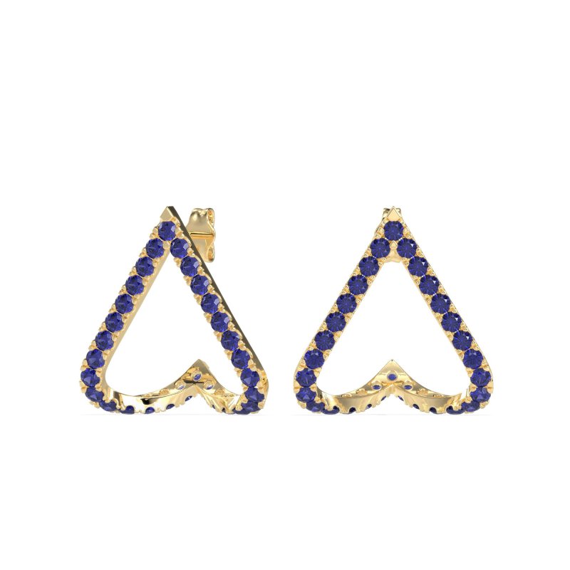 V-Shaped Huggie Earrings