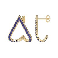 V-Shaped Huggie Earrings