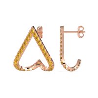 V-Shaped Huggie Earrings