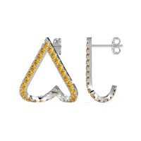 V-Shaped Huggie Earrings