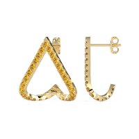 V-Shaped Huggie Earrings