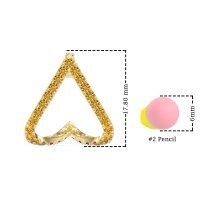 V-Shaped Huggie Earrings