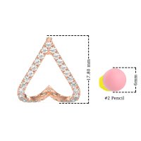 V-Shaped Huggie Earrings