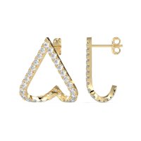 V-Shaped Huggie Earrings