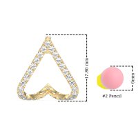 V-Shaped Huggie Earrings