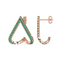 V-Shaped Huggie Earrings