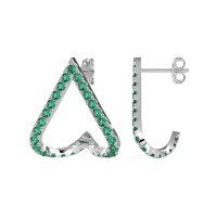 V-Shaped Huggie Earrings