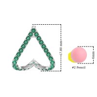 V-Shaped Huggie Earrings