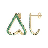 V-Shaped Huggie Earrings