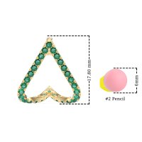 V-Shaped Huggie Earrings