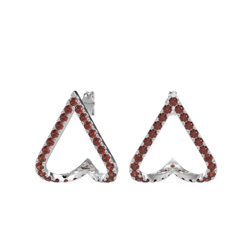 V-Shaped Huggie Earrings