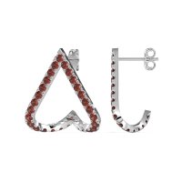 V-Shaped Huggie Earrings