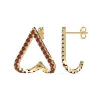 V-Shaped Huggie Earrings