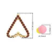 V-Shaped Huggie Earrings