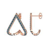V-Shaped Huggie Earrings