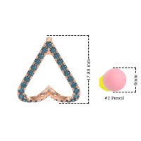 V-Shaped Huggie Earrings